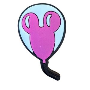 Pink Disney Balloon Croc Charm